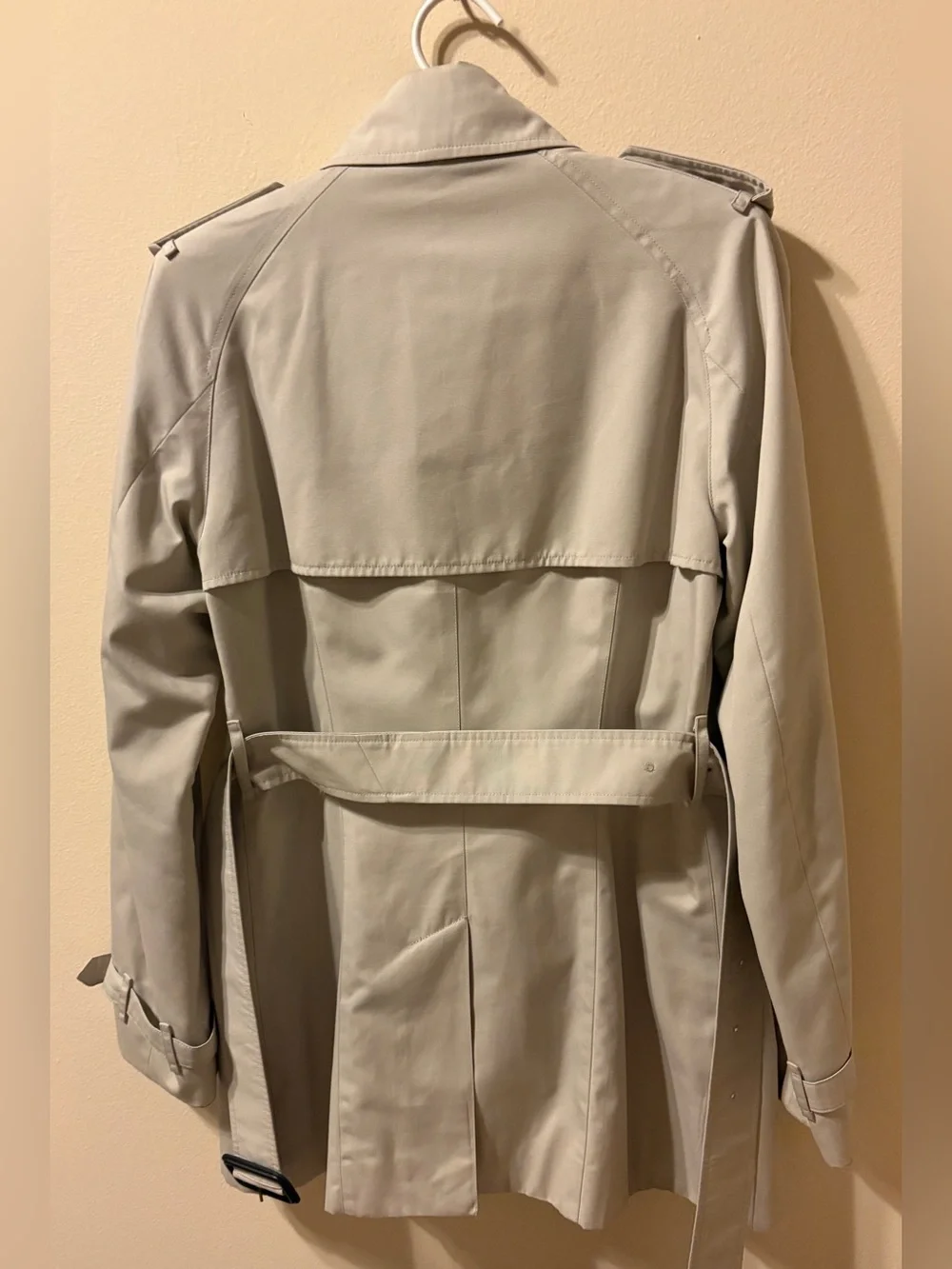 Classic Burberry Women's Beige Double-Breasted Trench Coat US Sz 4 - Picture 2 of 8